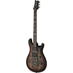 PRS SE Exotic Custom 24-08 Poplar Burl Limited Edition - Charcoal Cherry Midnight Burst